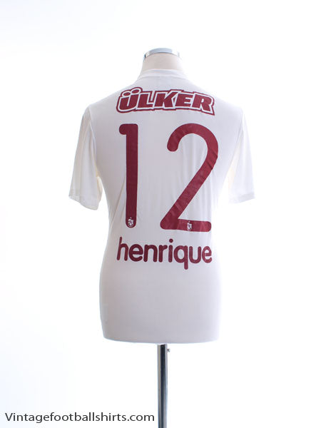 2012-13 Trabzonspor Third Shirt Henrique #12 S Football Shirt
