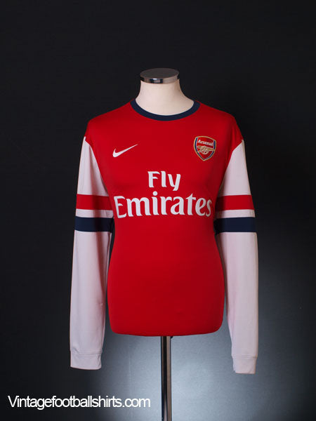 2012-14 Arsenal Home Shirt L/S L Football Shirt