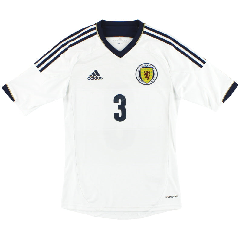2012-14 Scotland adidas Formotion Player Issue Away Shirt #3 *As New* S Football Shirt