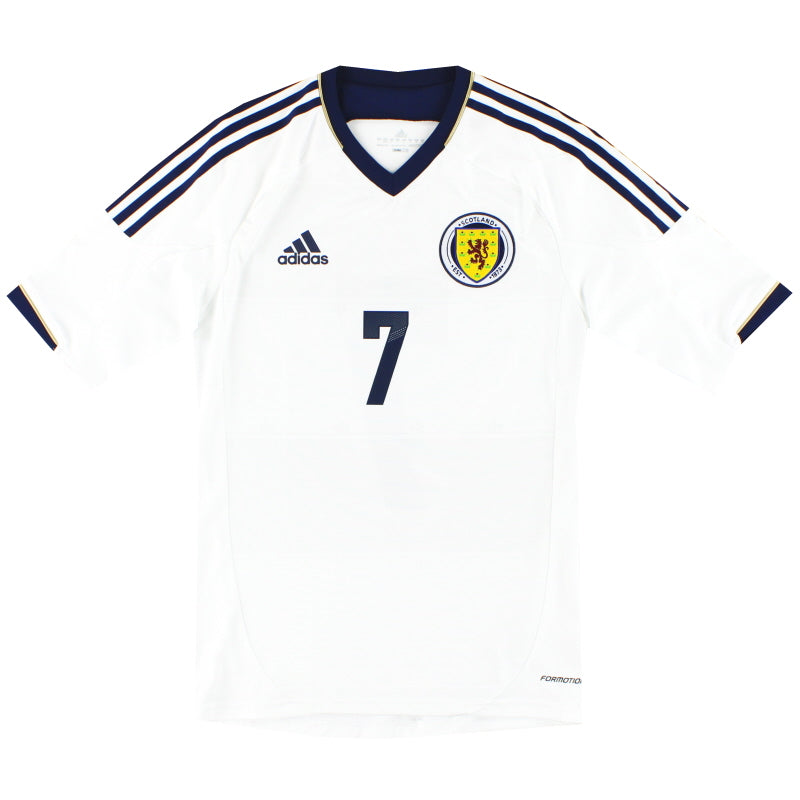 2012-14 Scotland adidas Formotion Player Issue Away Shirt #7 *As New* S Football Shirt