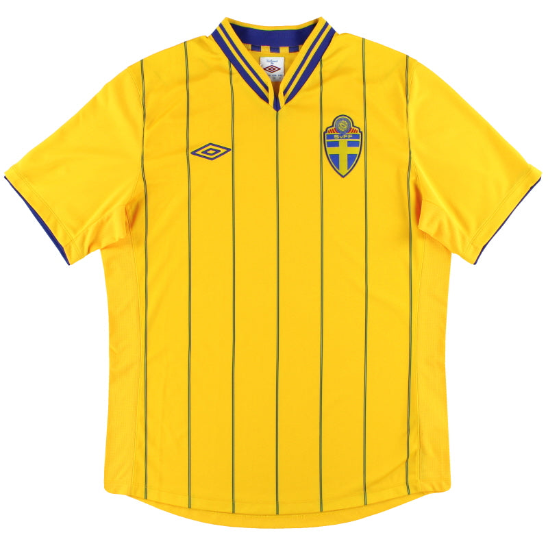 2012-14 Sweden Umbro Home Shirt L Football Shirt