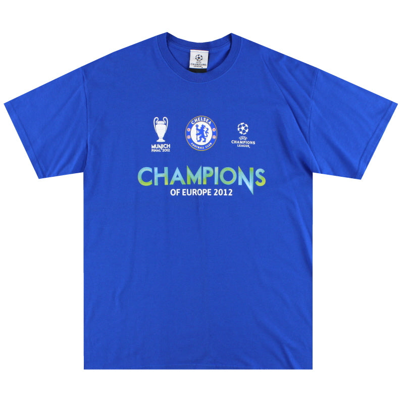 2012 Chelsea Champions League Graphic Tee L T-Shirt