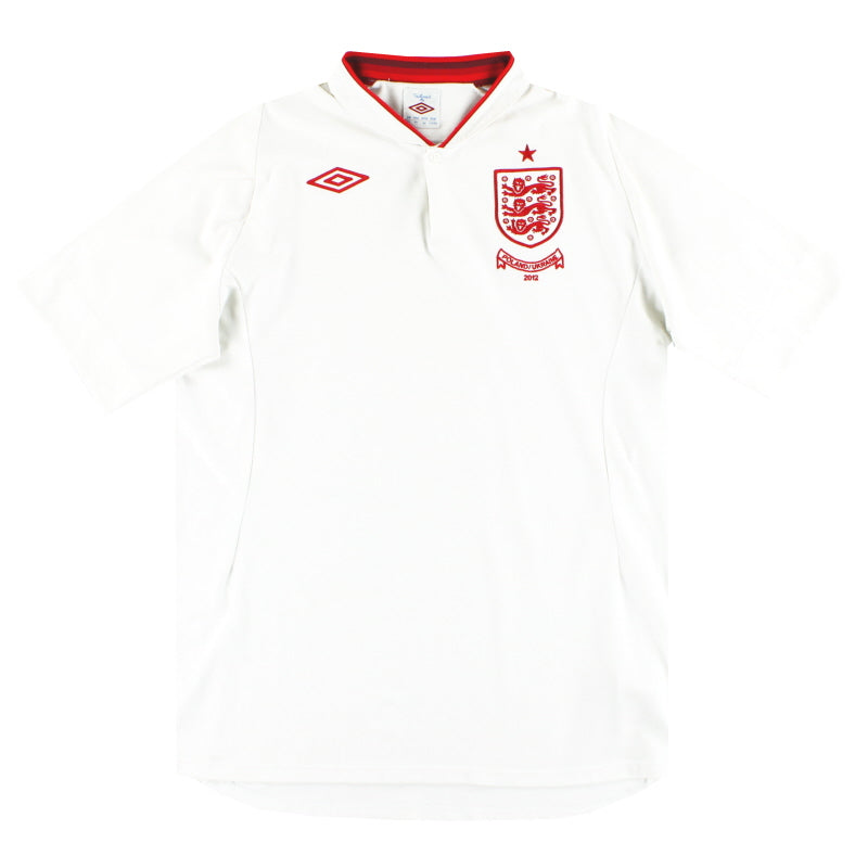 2012 England Umbro 'Poland/Ukraine' Home Shirt M Football Shirt