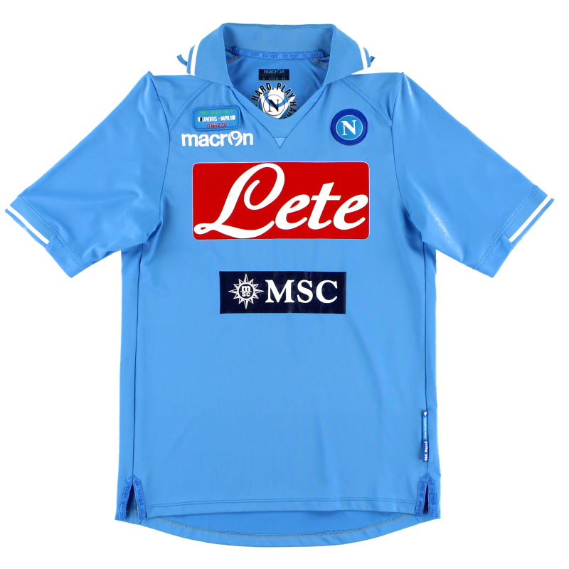 2012 Napoli 'TIM Cup Final' Home Shirt XS Football Shirt