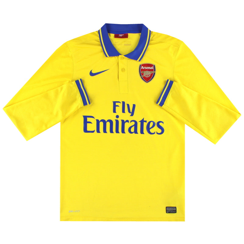 2013-14 Arsenal Nike Away Shirt L/S M Football Shirt