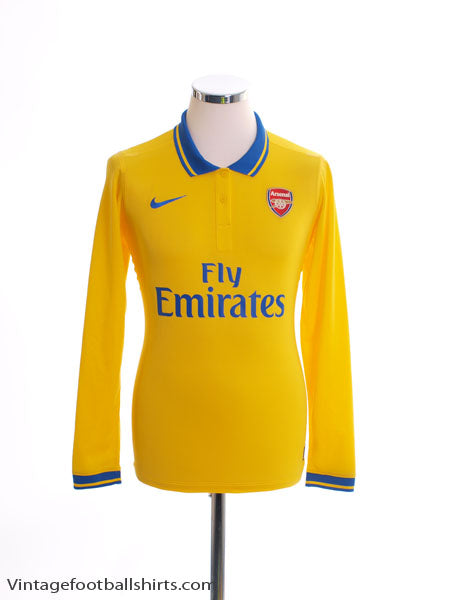 2013-14 Arsenal Player Issue Away Shirt L/S M Football Shirt