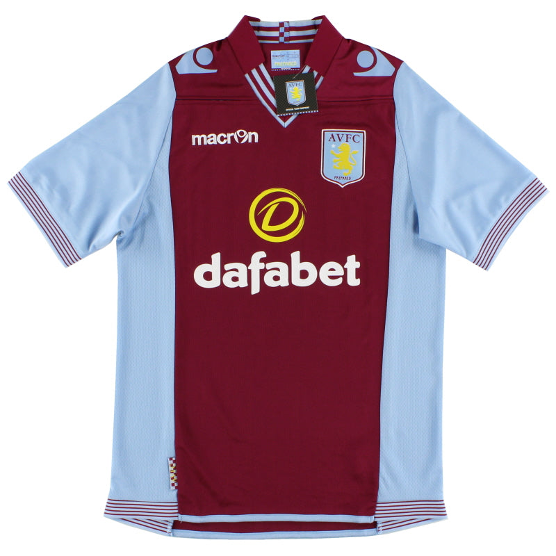 2013-14 Aston Villa Macron Home Shirt *BNIB* L Football Shirt