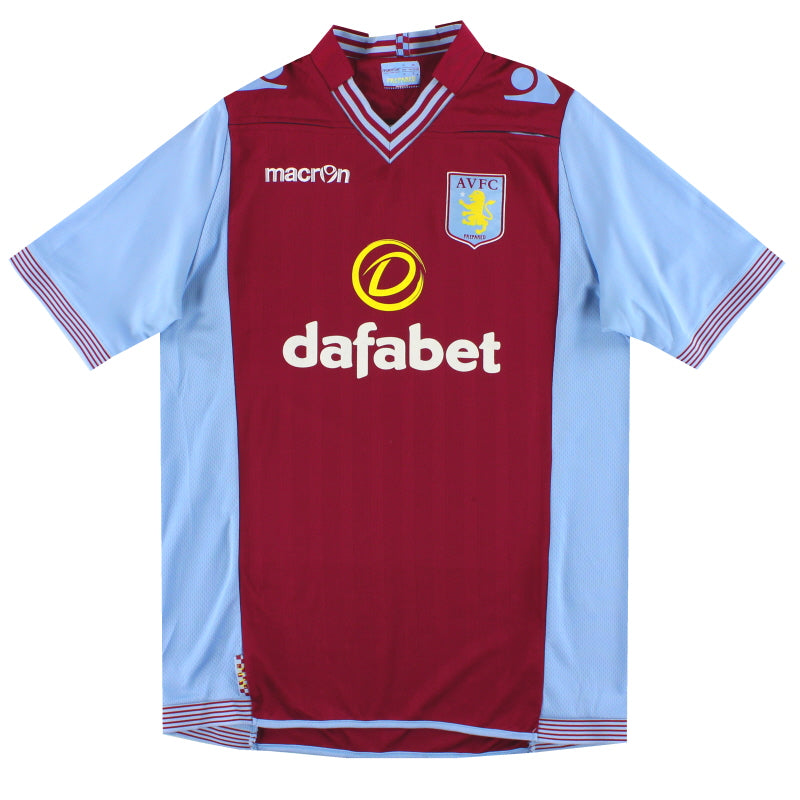 2013-14 Aston Villa Macron Home Shirt XL Football Shirt