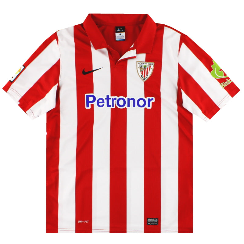 2013-14 Athletic Bilbao Nike Home Shirt *Mint* L Football Shirt