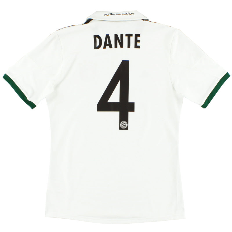 2013-14 Bayern Munich 'Formotion' Away Shirt Dante #4 L Football Shirt