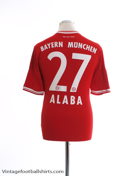 2013-14 Bayern Munich Home Shirt Alaba #27 M Football Shirt