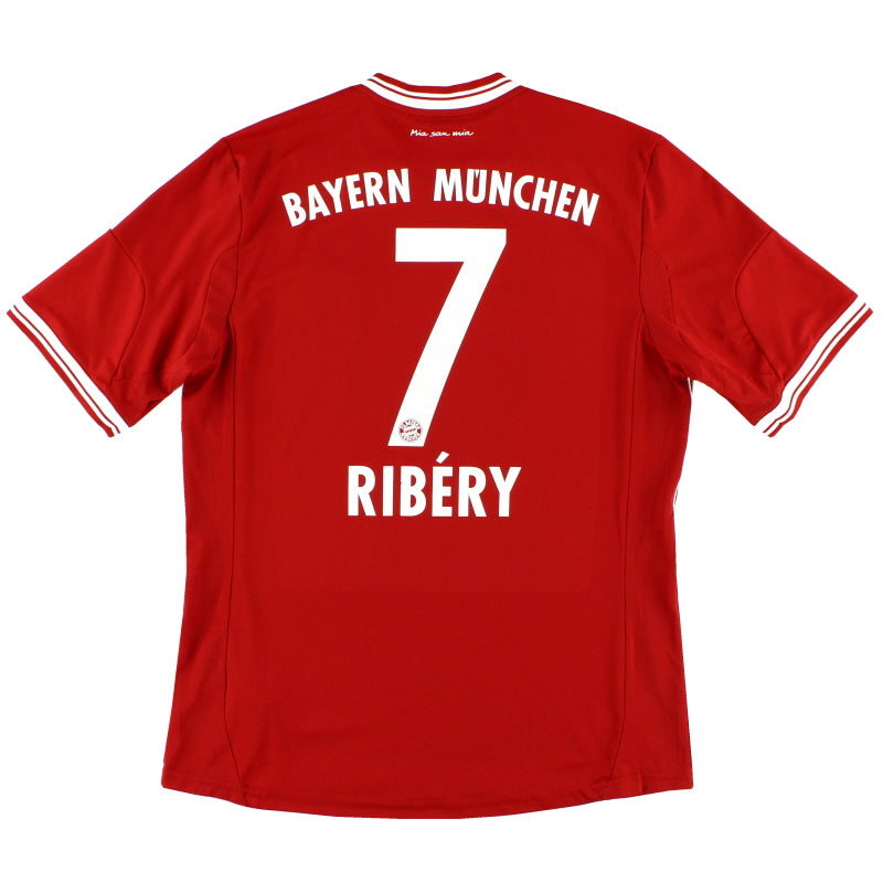 2013-14 Bayern Munich adidas Home Shirt Ribery #7 L Football Shirt