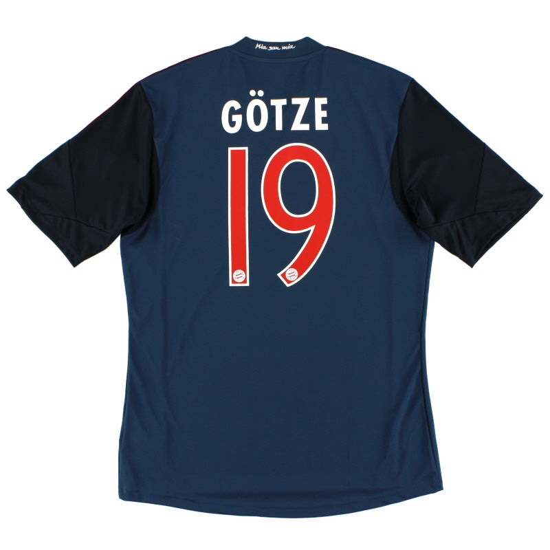 2013-14 Bayern Munich Third Shirt Gotze #19 *Mint* M Football Shirt