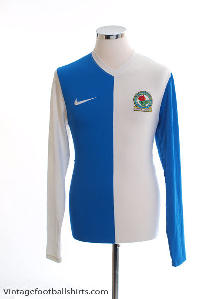 2013-14 Blackburn Home Shirt L/S S Football Shirt