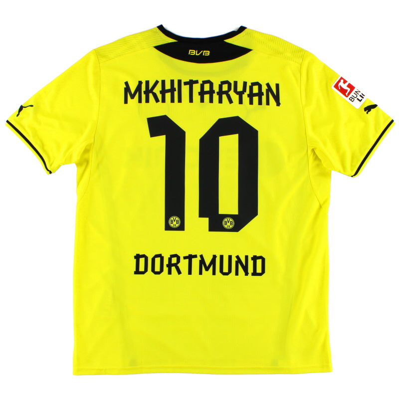 2013-14 Borussia Dortmund Home Shirt Mkhitaryan #10 *Mint* L Football Shirt