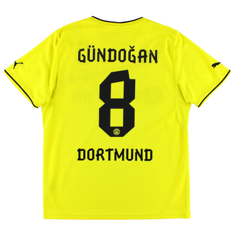 2013-14 Borussia Dortmund Winter Home Shirt Gundogan #8 L Football Shirt