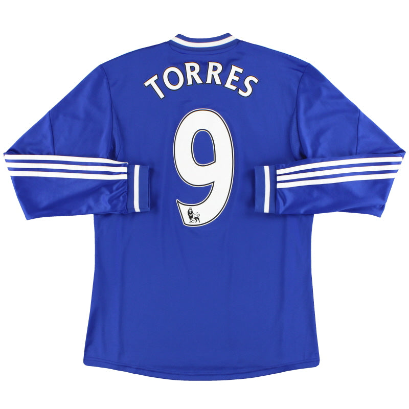 2013-14 Chelsea adidas Home Shirt Torres #9 L/S M Football Shirt