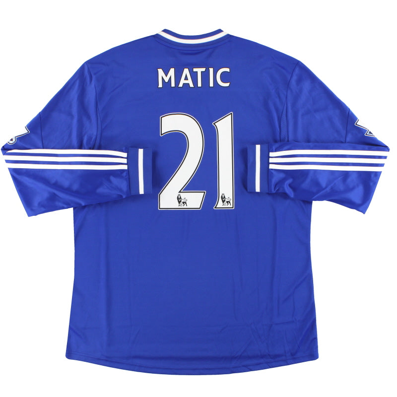 2013-14 Chelsea adidas Home Shirt Matic #21 *As New* L/S XL Football Shirt