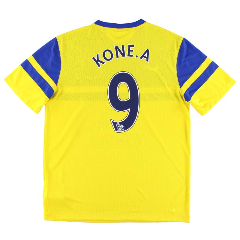 2013-14 Everton Away Shirt Kone.A #9 L Football Shirt