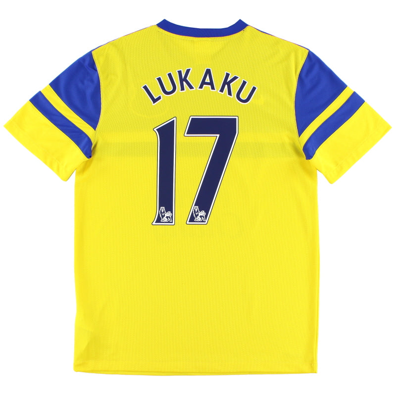 2013-14 Everton Away Shirt Lukaku #17 M Football Shirt