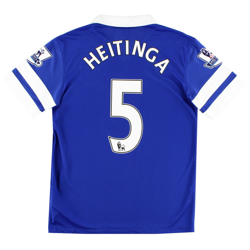 2013-14 Everton Home Shirt Heitinga #5 M Football Shirt