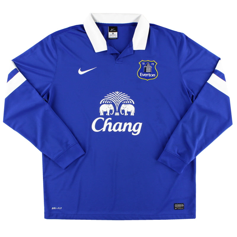 2013-14 Everton Home Shirt L/S XL Football Shirt