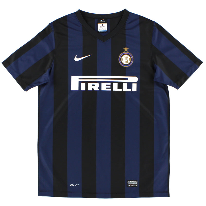 2013-14 Inter Milan Basic Home Shirt XL.Boys Football Shirt