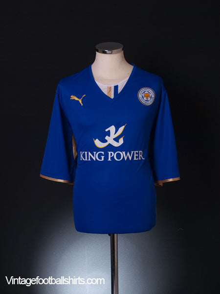 2013-14 Leicester Home Shirt *Mint* XXL Football Shirt