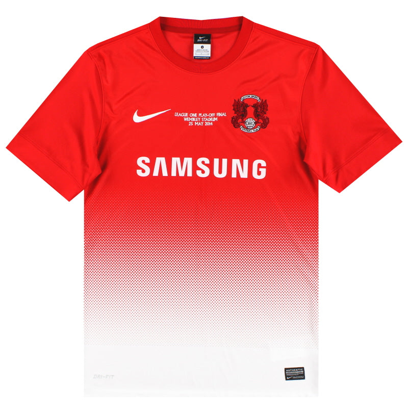 2013-14 Leyton Orient Nike 'Play-Off Final' Home Shirt *Mint* S Football Shirt