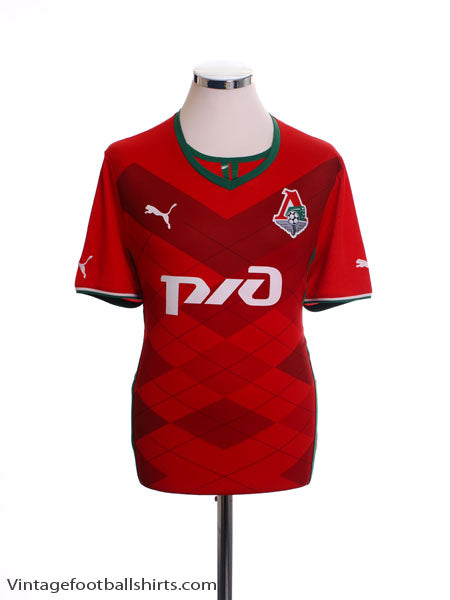 2013-14 Lokomotiv Moscow Home Shirt *Mint* L Football Shirt