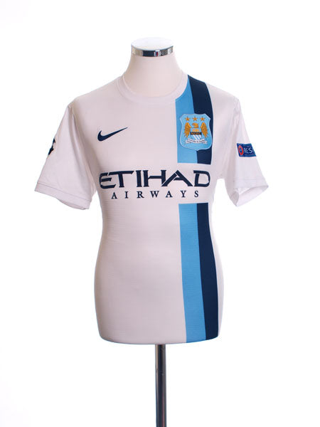 2013-14 Manchester City Authentic Champions League Third Shirt *Mint* M Football Shirt