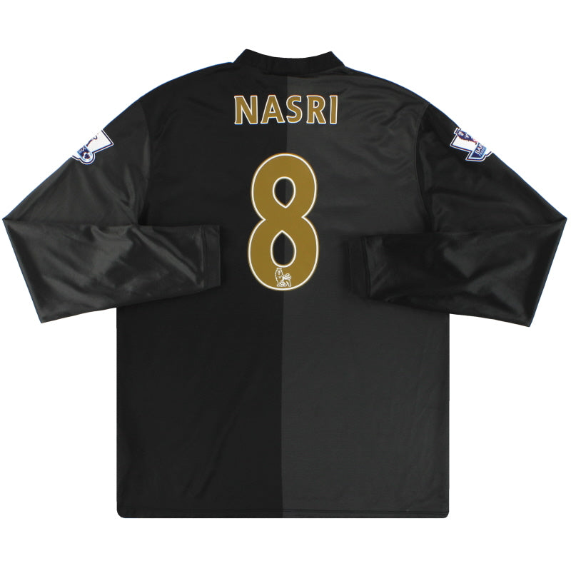 2013-14 Manchester City Nike Away Shirt Nasri #8 L/S L Football Shirt