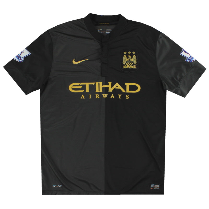 2013-14 Manchester City Nike Away Shirt L Football Shirt