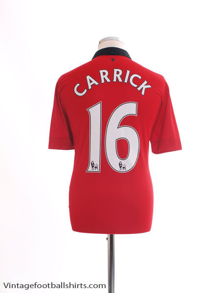 2013-14 Manchester United Home Shirt Carrick #16 *BNWT* L Football Shirt