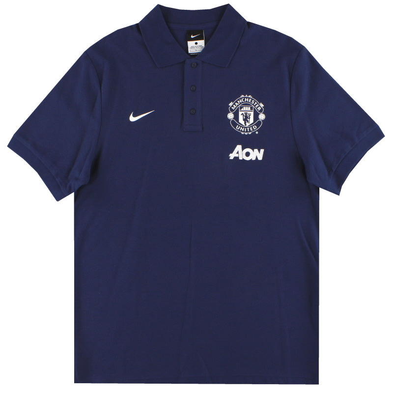 2013-14 Manchester United Nike Polo Shirt *As New* L Polo Shirt