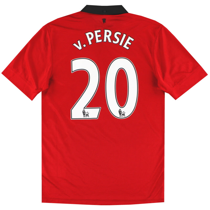 2013-14 Manchester United Nike Home Shirt v.Persie #20 S Football Shirt