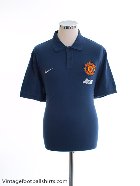 2013-14 Manchester United Nike Polo Shirt *As New* L Polo Shirt