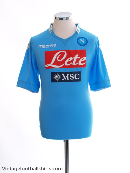 2013-14 Napoli Home Shirt M Football Shirt