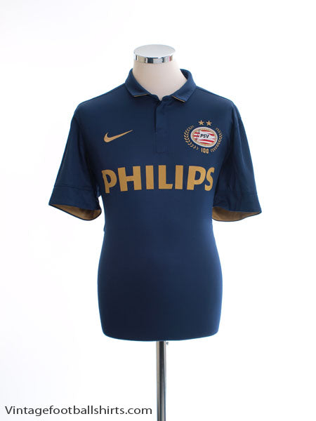 2013-14 PSV Centenary Away Shirt L Football Shirt