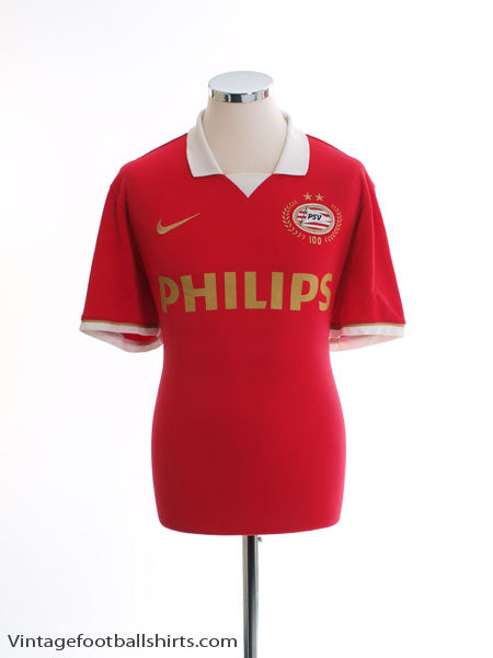 2013-14 PSV Centenary Home Shirt L Football Shirt