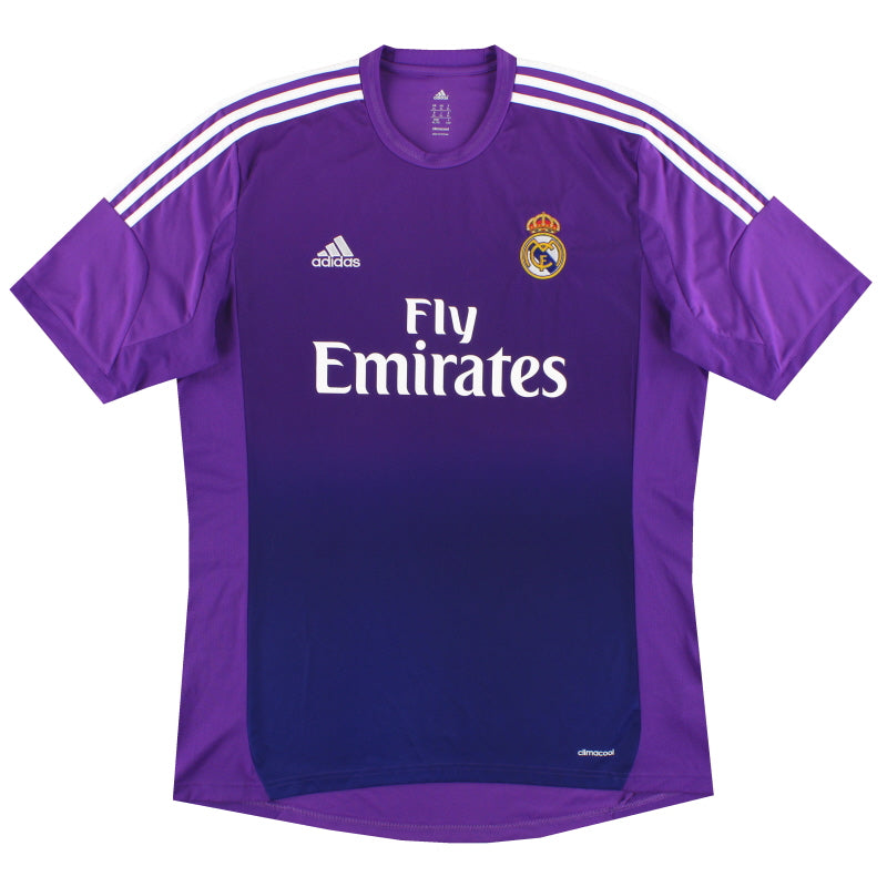 2013-14 Real Madrid adidas Goalkeeper Shirt XL Football Shirt