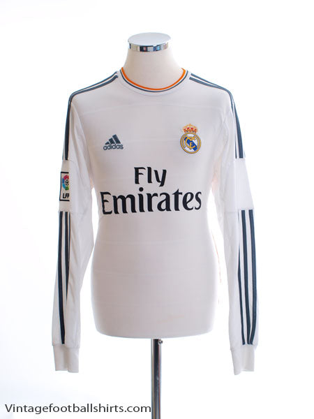2013-14 Real Madrid Home Shirt L/S S Football Shirt