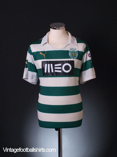 2013-14 Sporting Lisbon Home Shirt L Football Shirt