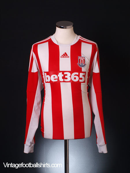 2013-14 Stoke City Home Shirt *Mint* L/S L Football Shirt