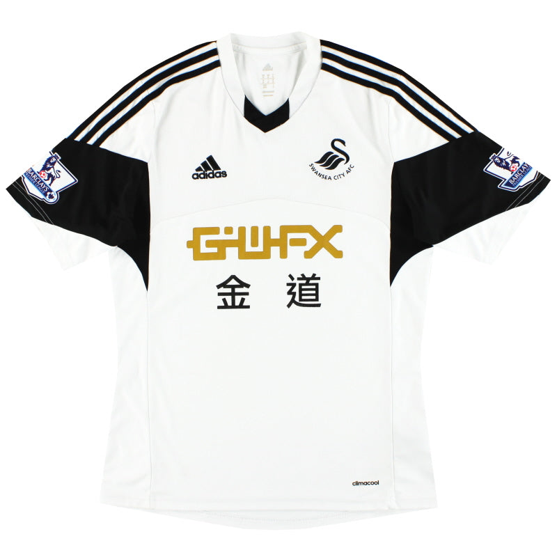 2013-14 Swansea City adidas Home Shirt M Football Shirt