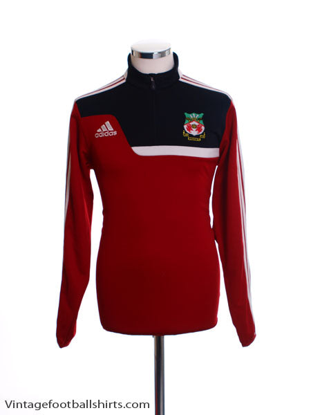 2013-14 Wrexham 1/2 Zip adidas Training Top S Football Shirt