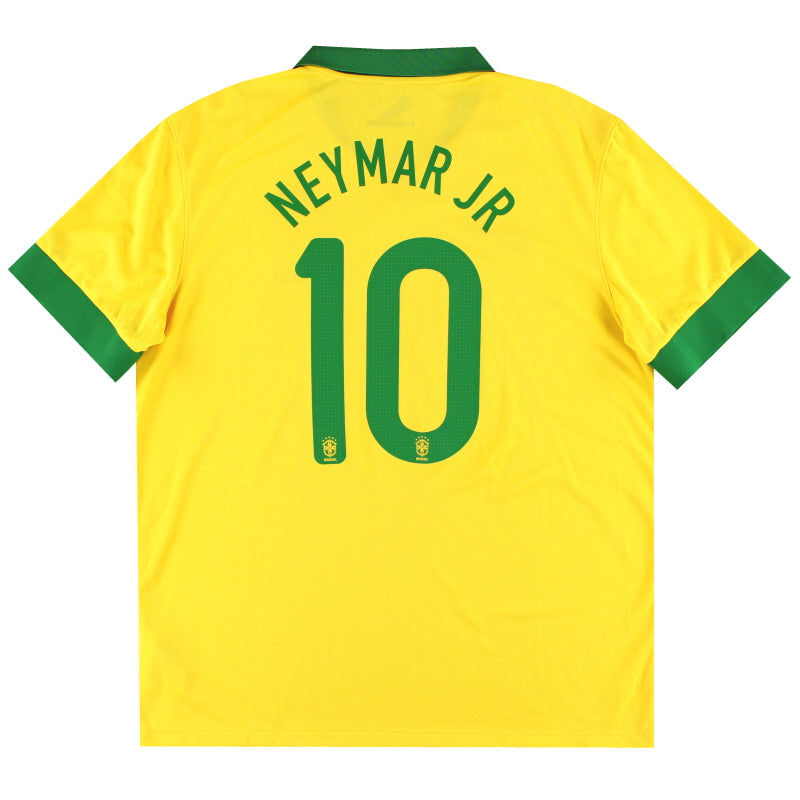 2013 Brazil Nike Home Shirt Neymar Jr #10 *w/tags* XL Football Shirt