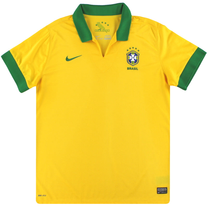 2013 Brazil Nike Home Shirt XL Football Shirt
