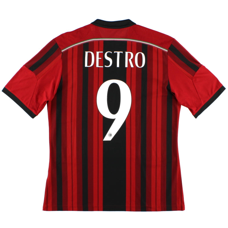 2014-15 AC Milan Home Shirt Destro #9 L Football Shirt