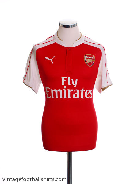 2015-16 Arsenal Home Shirt *As New* M Football Shirt